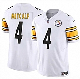 Men & Women & Youth Pittsburgh Steelers #4 DK Metcalf White 2024 F.U.S.E. Vapor Untouchable Limited Stitched Jersey,baseball caps,new era cap wholesale,wholesale hats